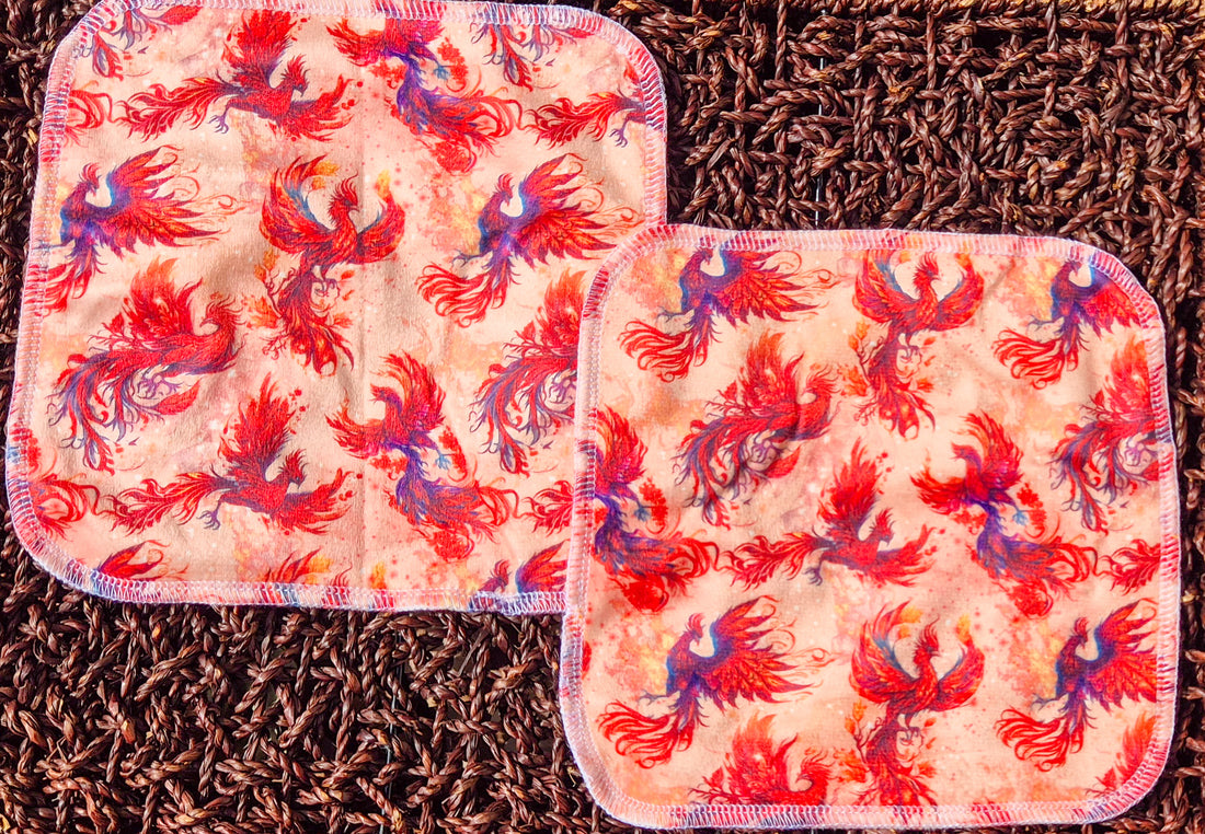 Phoenix Rising Cloth Wipes