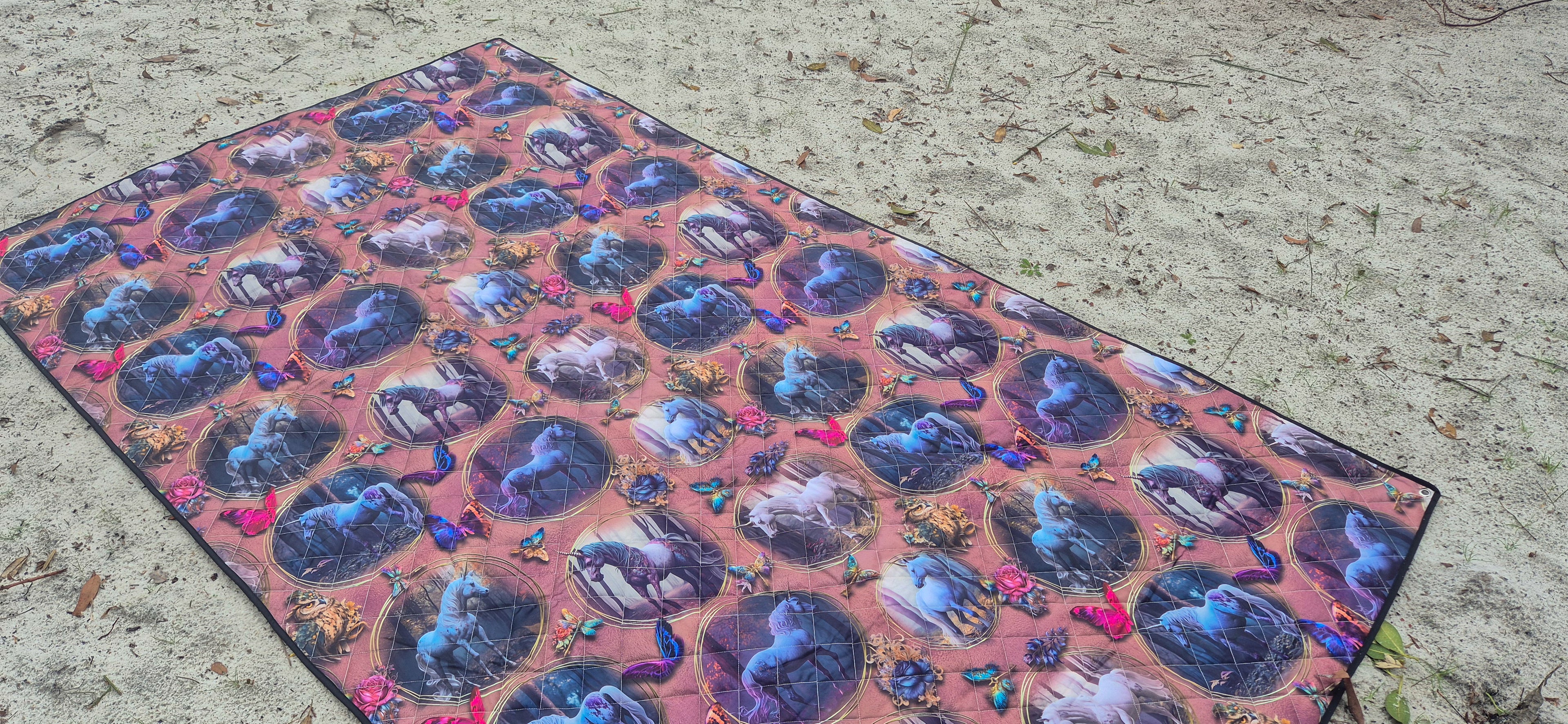 Dark Horse Picnic Plush Mat