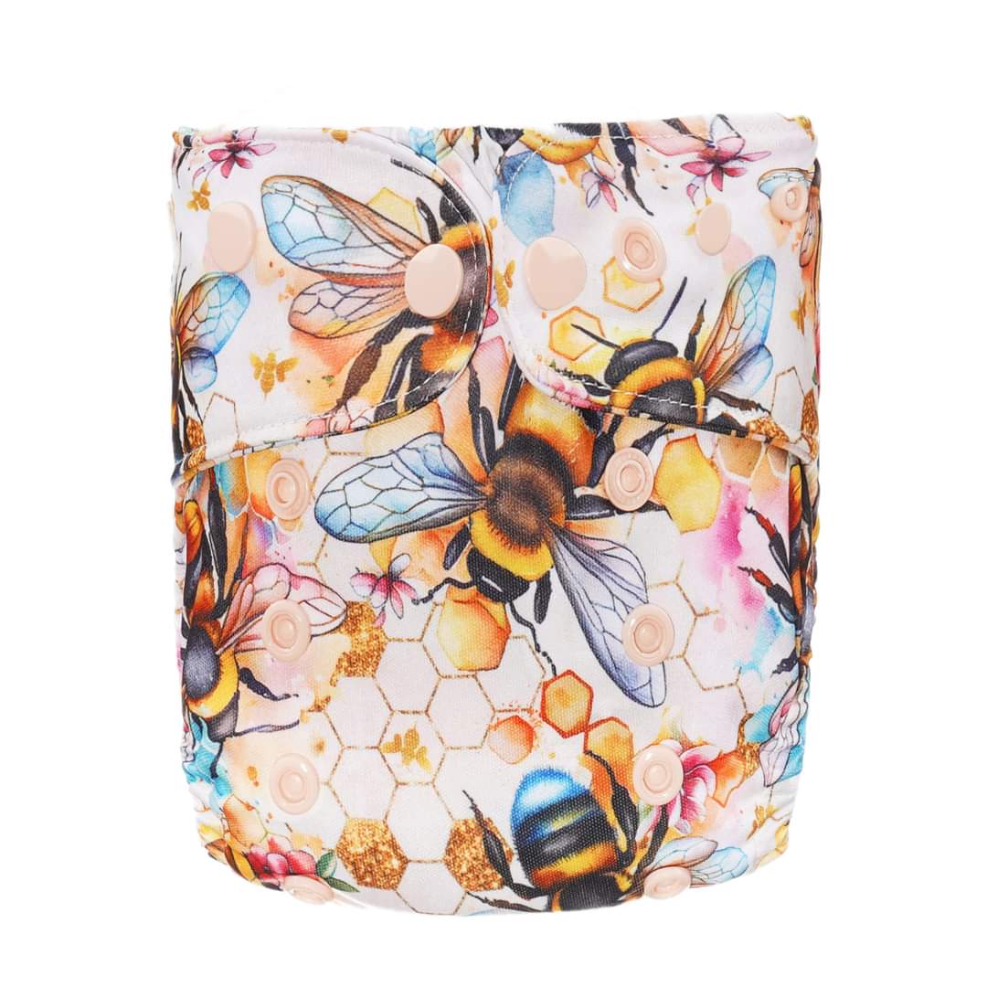 Bee Yourself Newborn Cloth Nappy