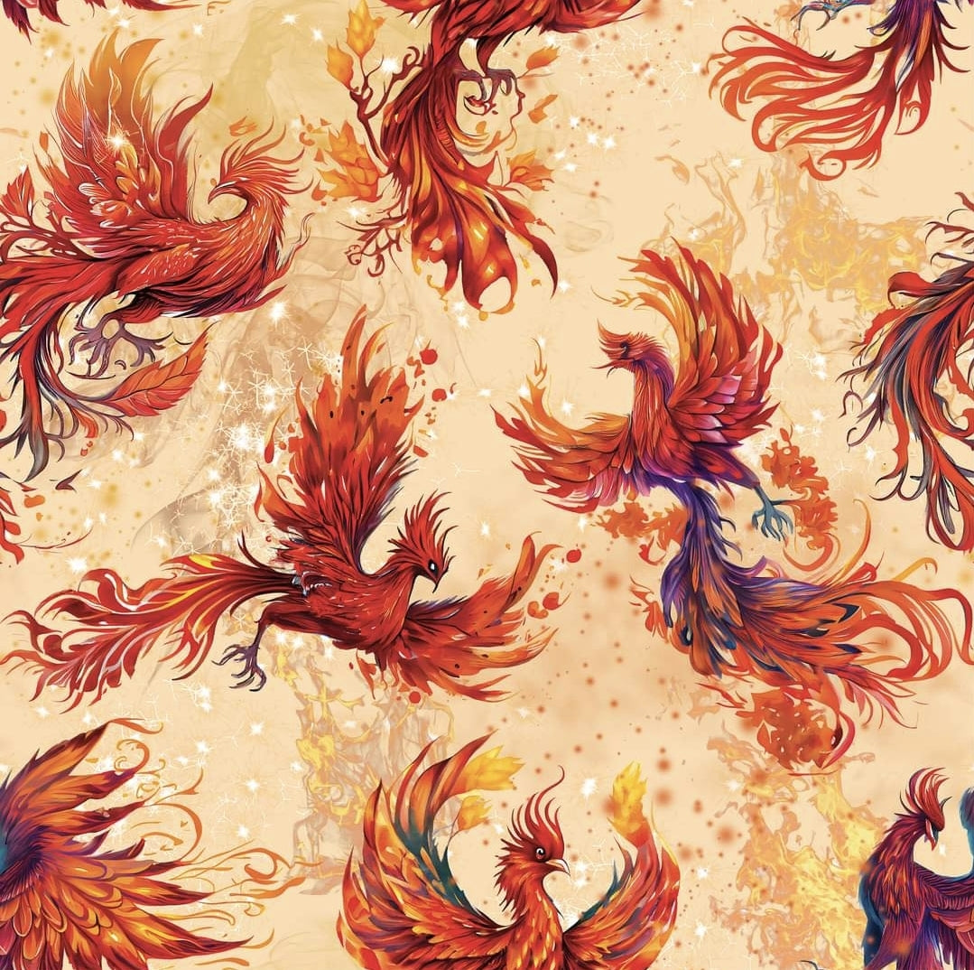 Phoenix Rising Plush Mat